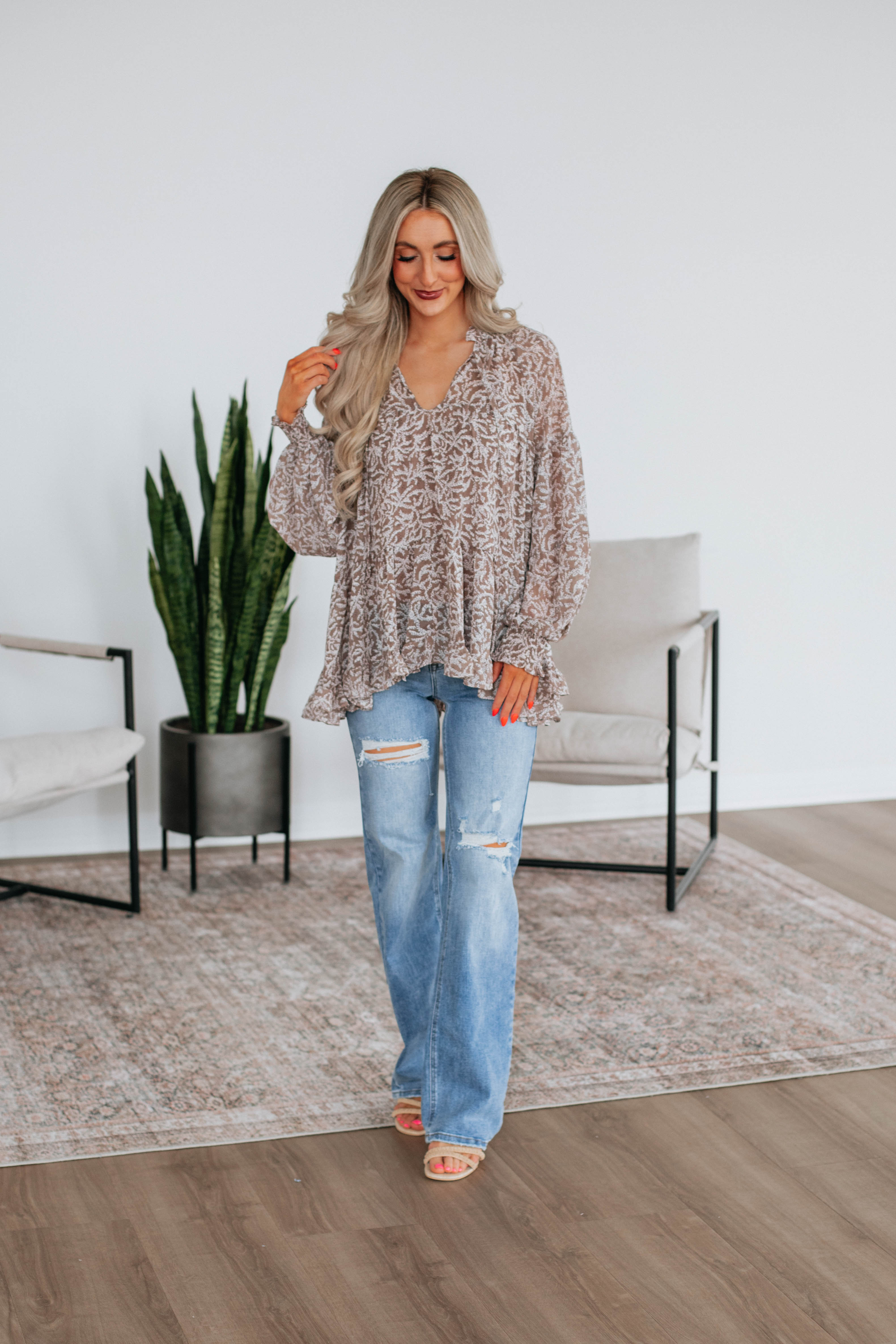 Ember Floral Top