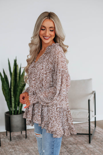 Ember Floral Top