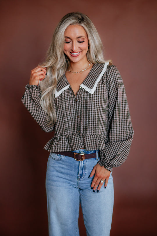 Laurelyn Gingham Top