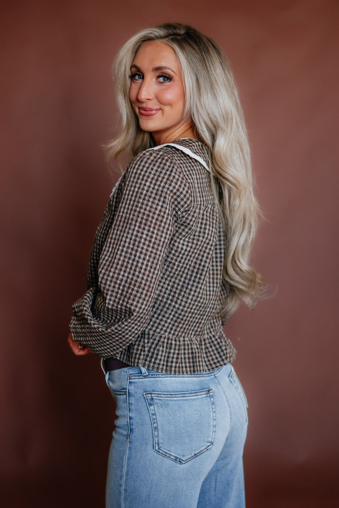 Laurelyn Gingham Top