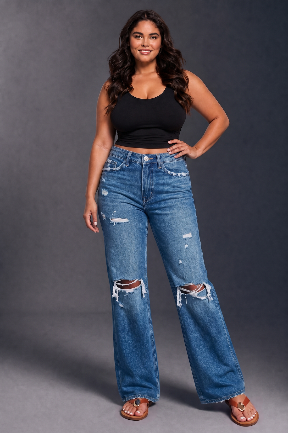 Thea Flying Monkey Jeans - Dark Wash