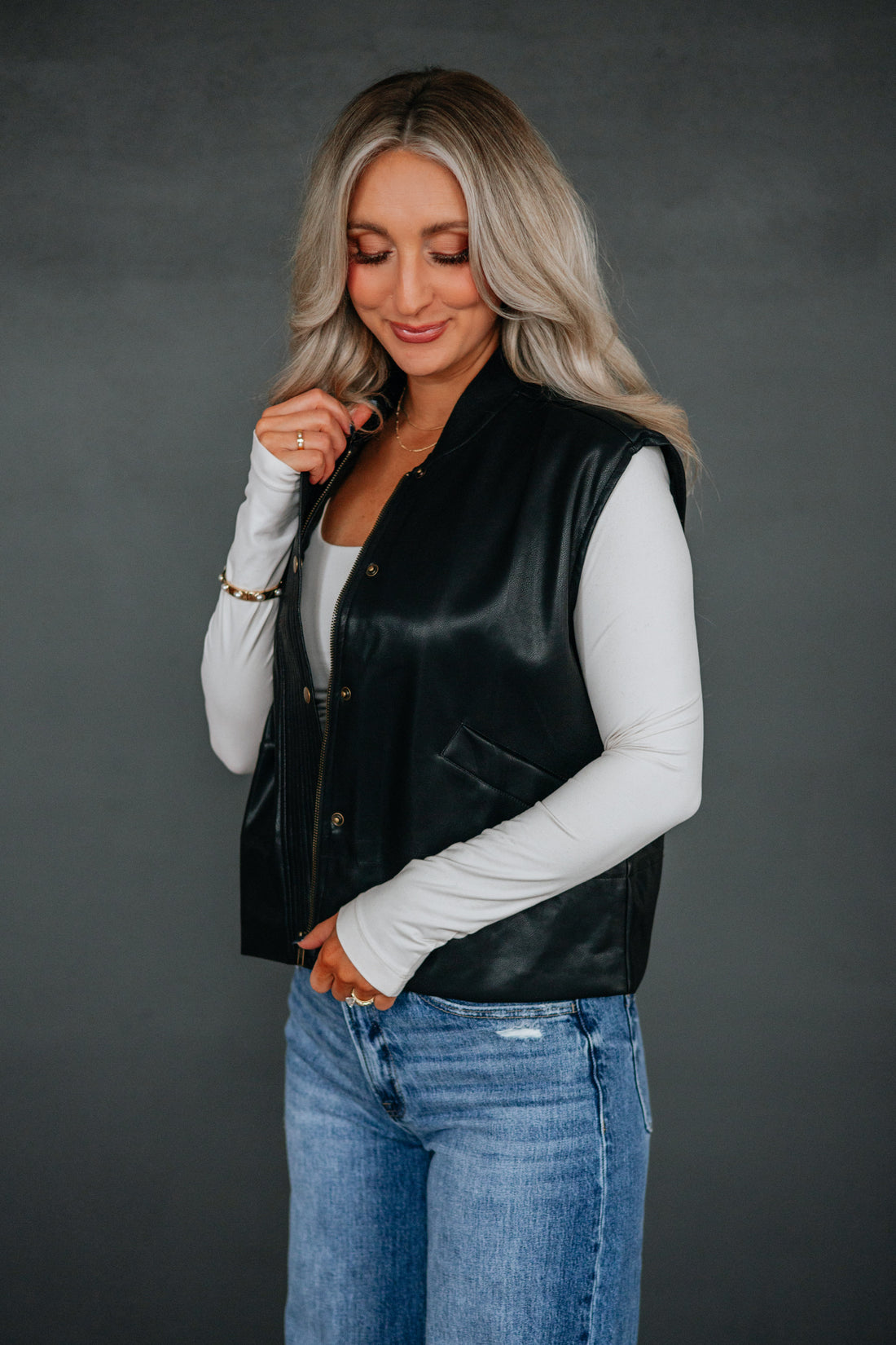 Aviva Leather Vest