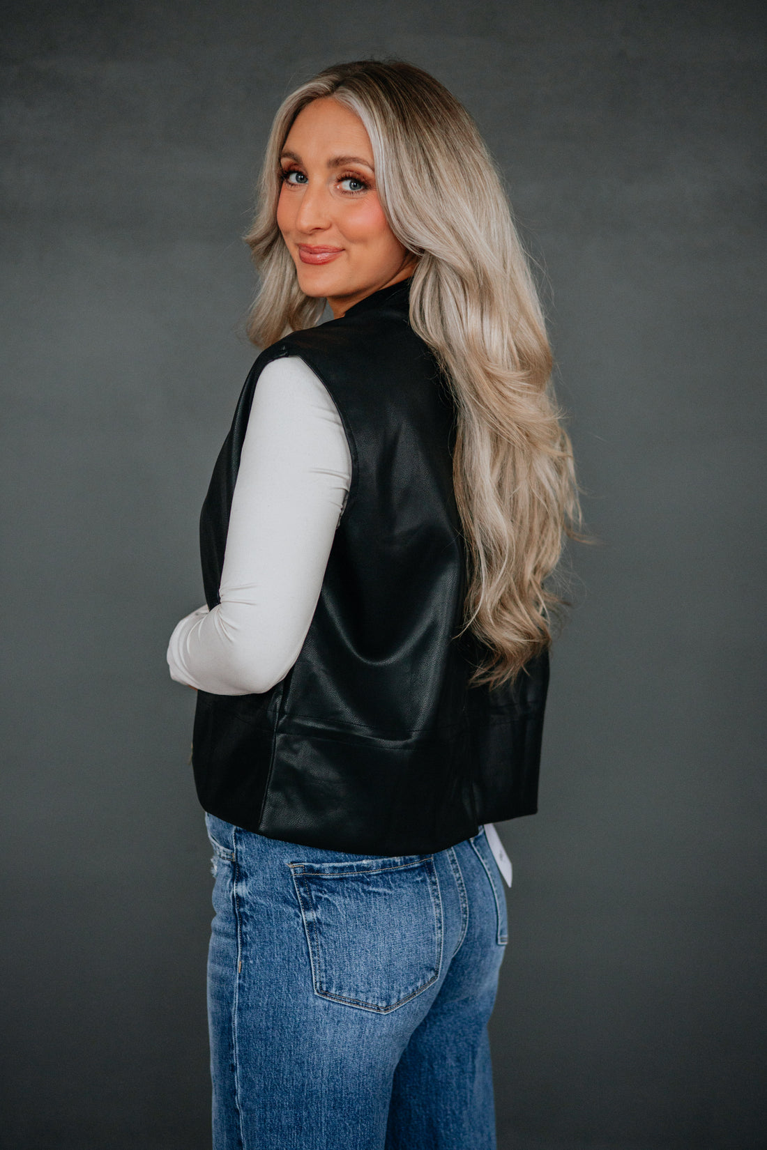 Aviva Leather Vest